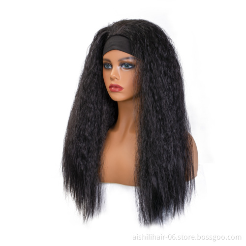 aishihair headband wigs for black woman kinky curly headband wig headband for wigs